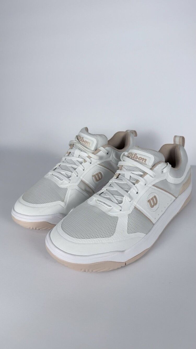 Wilson CourtGlide Women’s Tennis Shoes White Cameo Rose Gum New